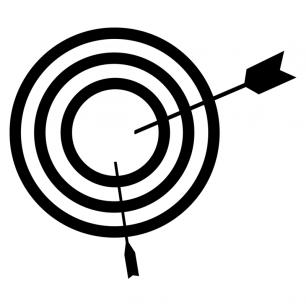 Sticker Mac bullseye